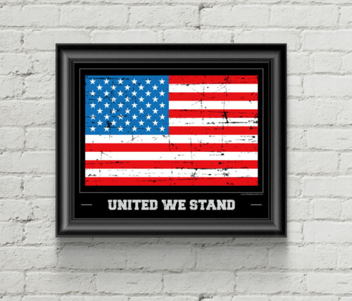 American Flag Poster United We Stand